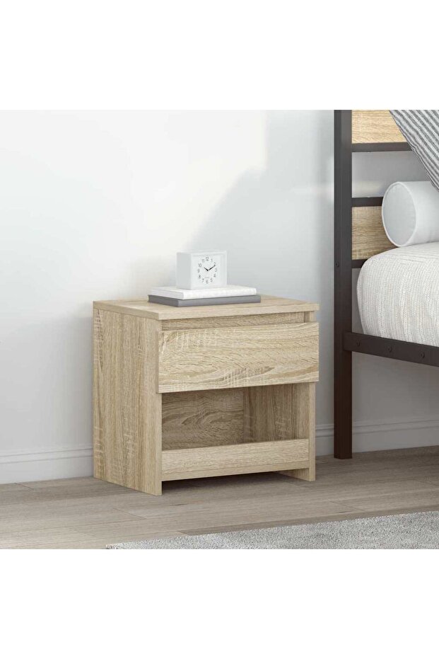 Bedside Cabinets 2 pcs Sonoma Oak 40x30x39 cm Engineered Wood