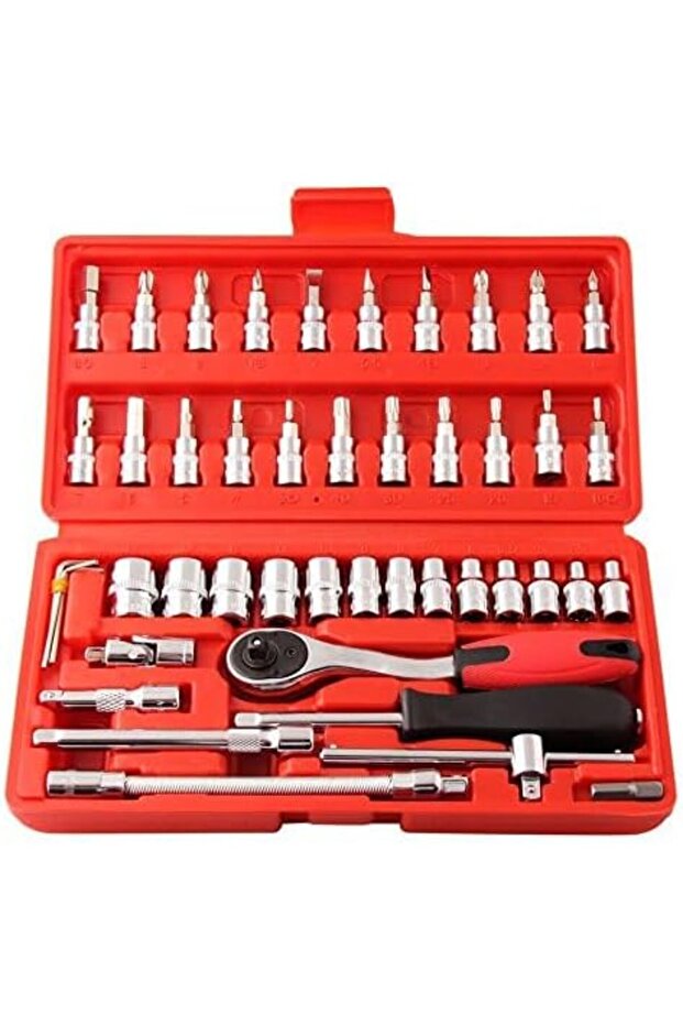 مجموعة مفكات براغي 46 في 1 مع رؤوس ومفاتيح ربط - 1