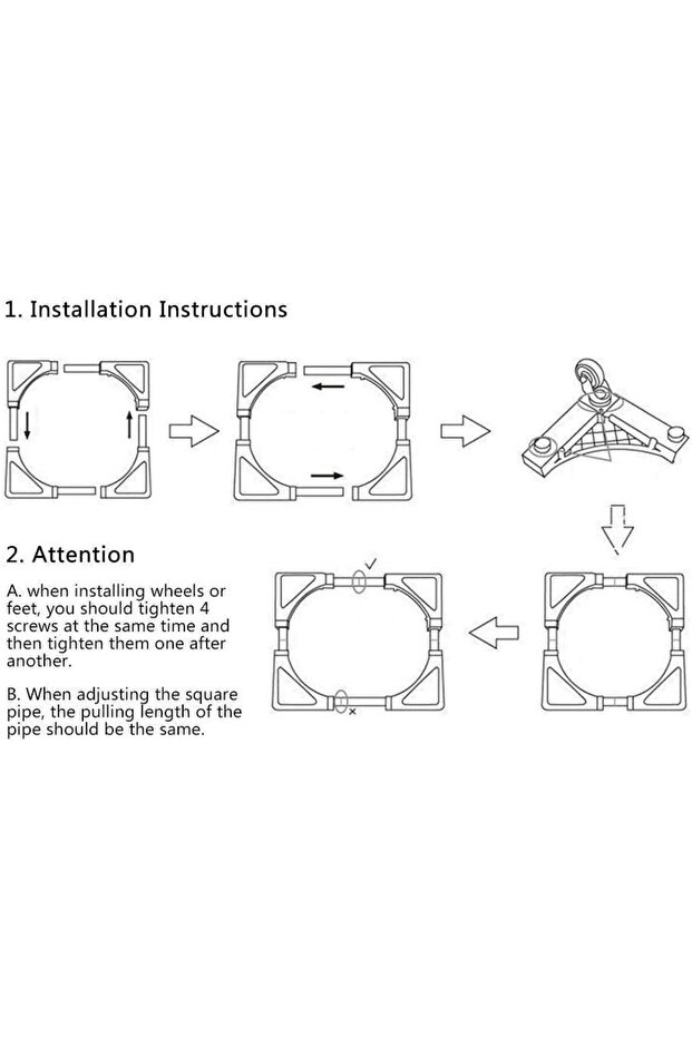 قاعدة متحركة متعددة الوظائف قابلة للتعديل مزودة بعجلات - 4
