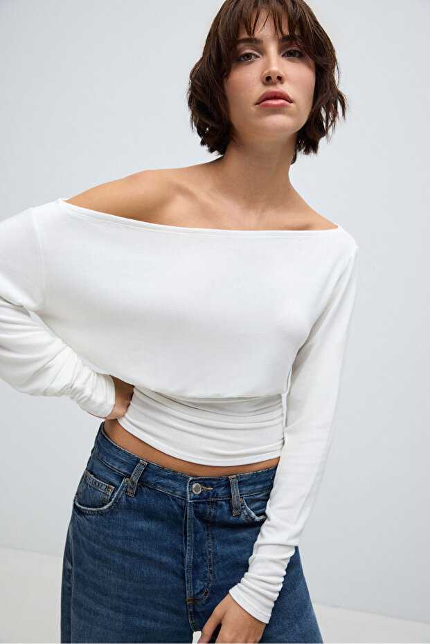 Ellen 90's Triko Bluz - 4