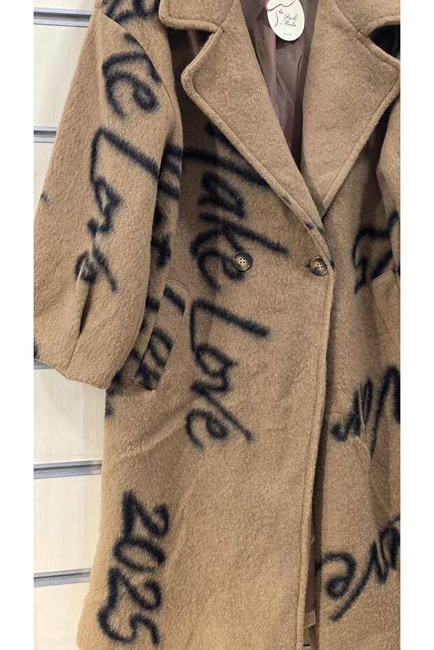 Wool Coat Patterned Buttoned - 6