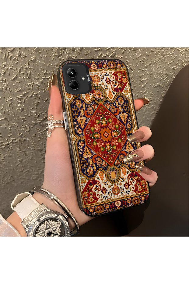 Samsung Galaxy A04 Compatible Case Anti-Fall Phone Case Vintage Carpet Pattern