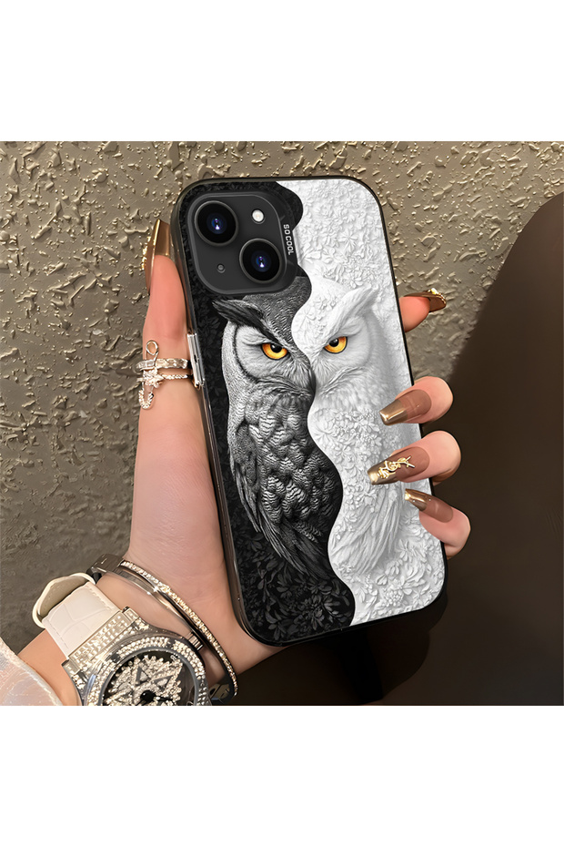 iPhone 13 Compatible Case Hard Shell Anti Fall Phone Case Owl