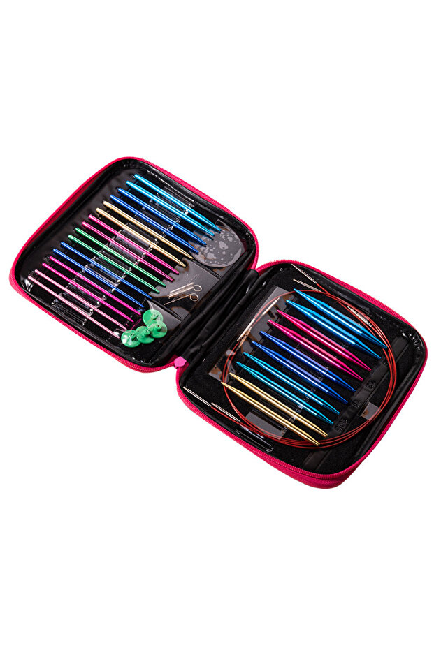 Fuşya Cüzdanlı Misinalı Şiş Seti - 3