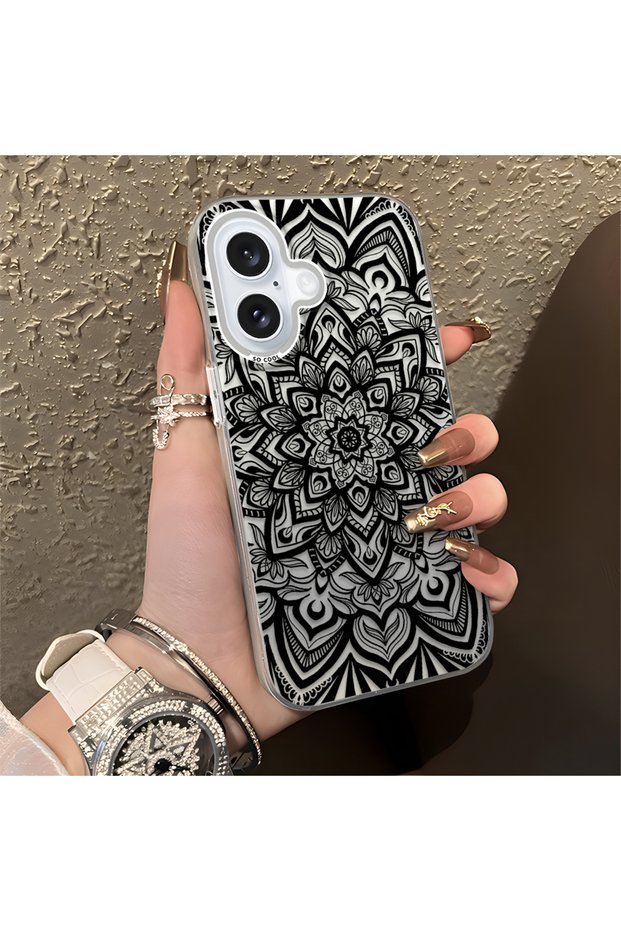 iPhone 16 Compatible Case Anti-Fall Phone Case Vintage Carpet Pattern