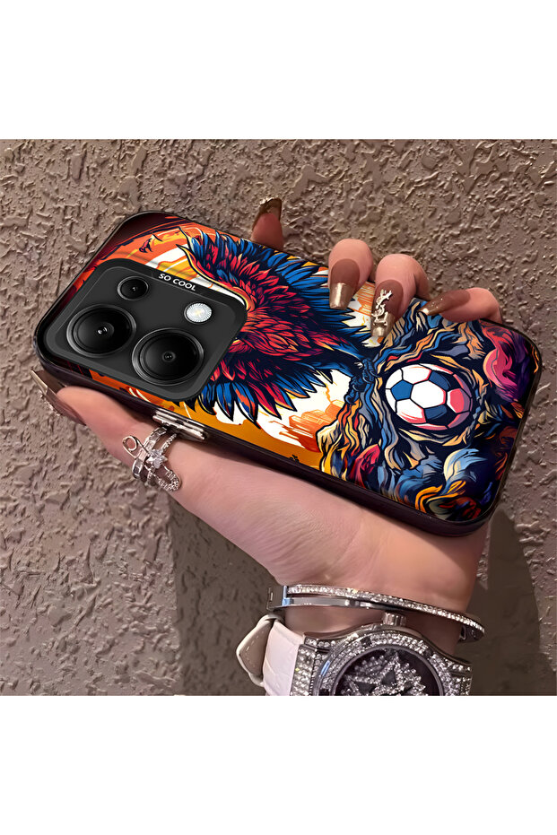 Xiaomi Redmi Note 14S Compatible Case Hard Shell Anti Fall Phone Case Eagle Pattern - 2