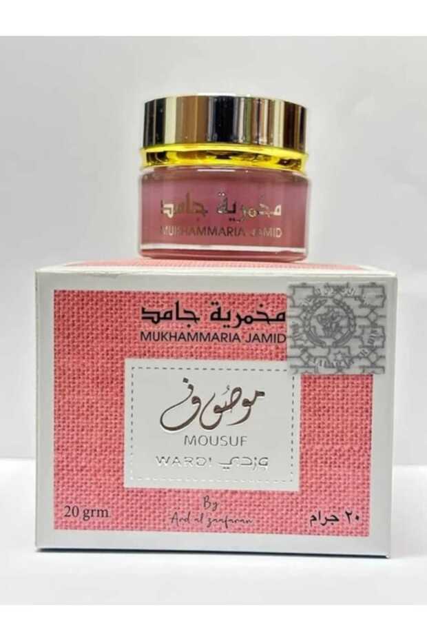 Mousuf Wardi Mukhammaria Jamid Perfume Cream, Arabian Fragrance for Body and Hair, 20g