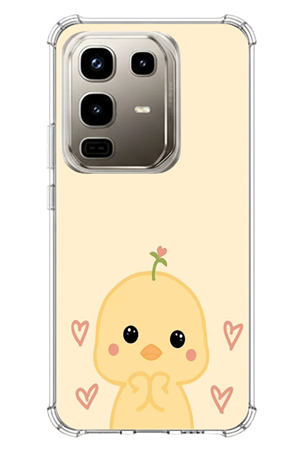 حافظة سيليكون متوافقة مع هاتف Infinix Note 50 PRO متوافقة مع نمط الديناصور اللطيف والقلب مطبوع - 1