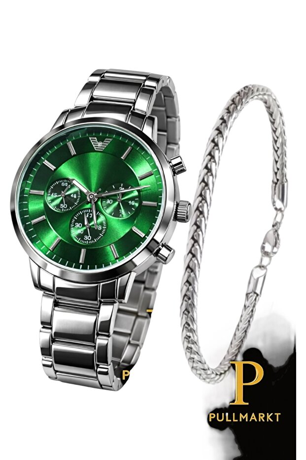 Bileklik + Çelik Kol Saati - 1