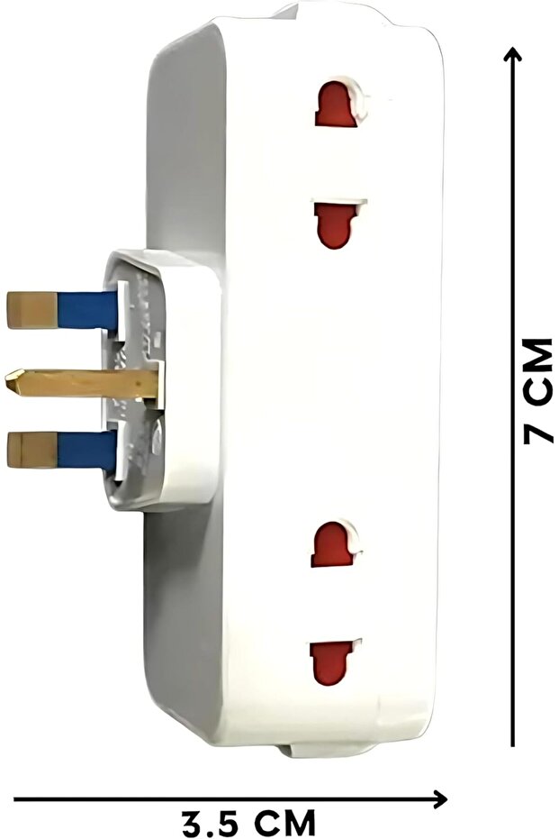 محول كهربائي عالمي مزود بأربعة منافذ كهربائية - 5