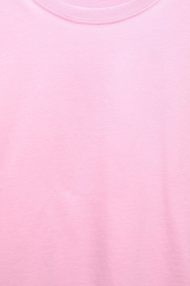 Kısa kollu crop t-shirt - 6