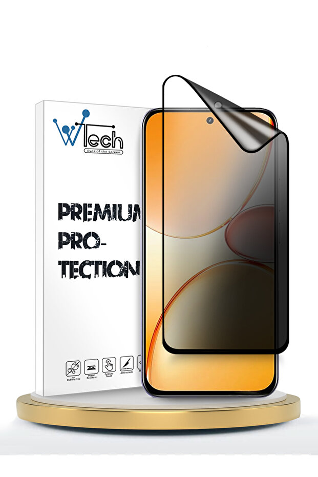 Realme C85 5G 2025 Premium Nano Ceramic Privacy Full Cover Matte Flexible Clear/Black