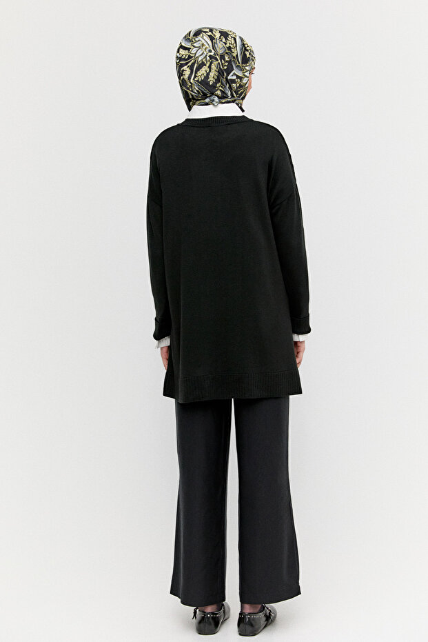 Zebra Desenli Triko Tunik - 6