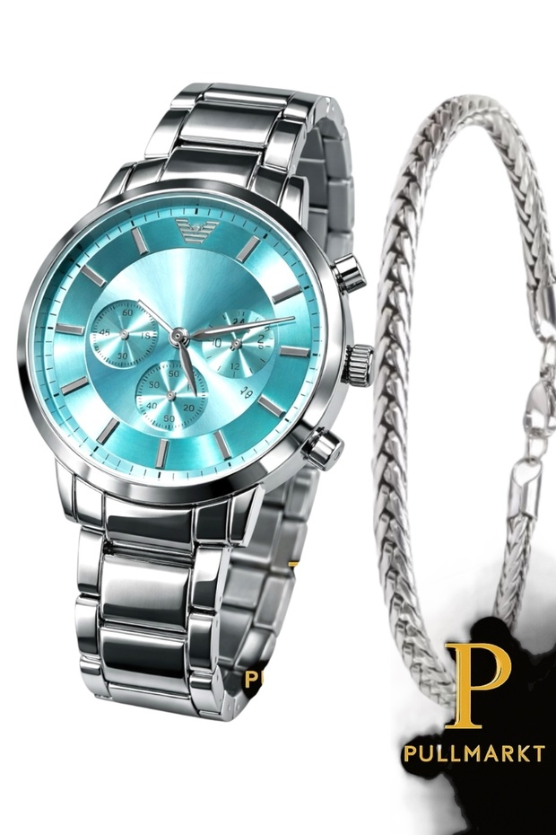 Bileklik + Çelik Kol Saati - 1