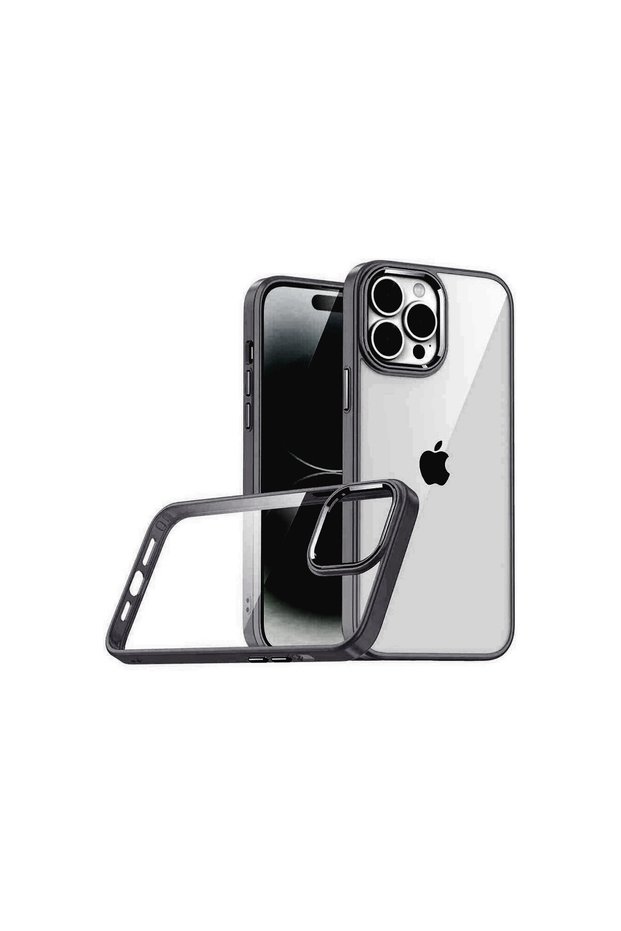 iPhone 15 Pro Max Camera Lens Protected Edges Colorful Transparent Slim Soft Design Case