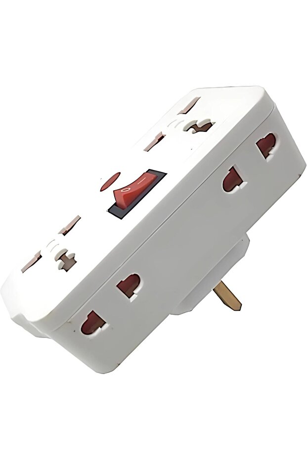 محول كهربائي عالمي مزود بأربعة منافذ كهربائية - 2