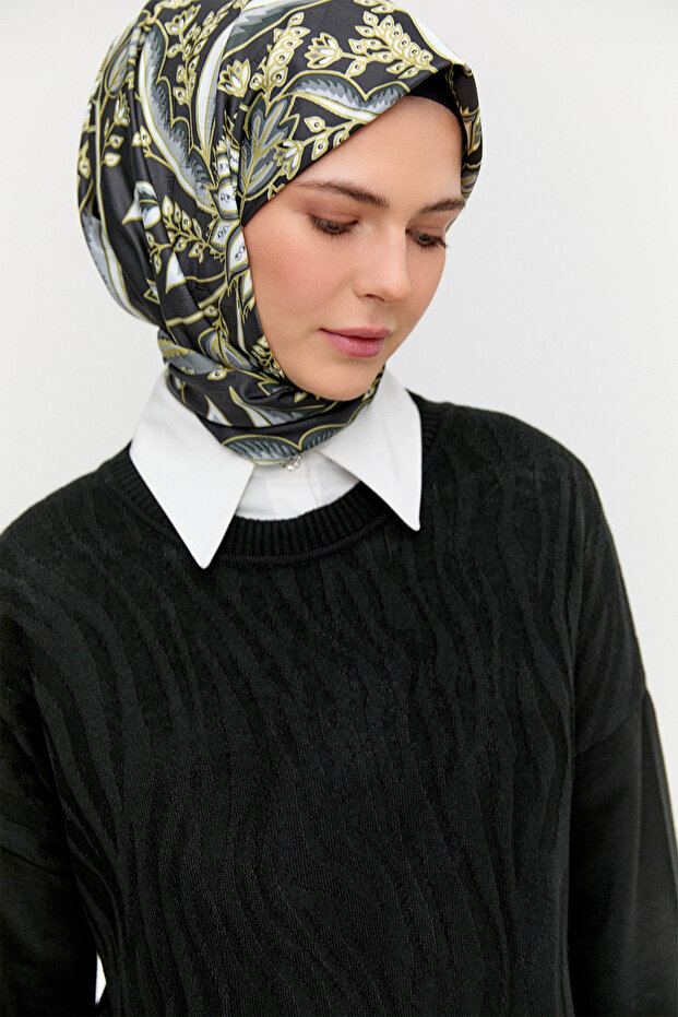 Zebra Desenli Triko Tunik - 4