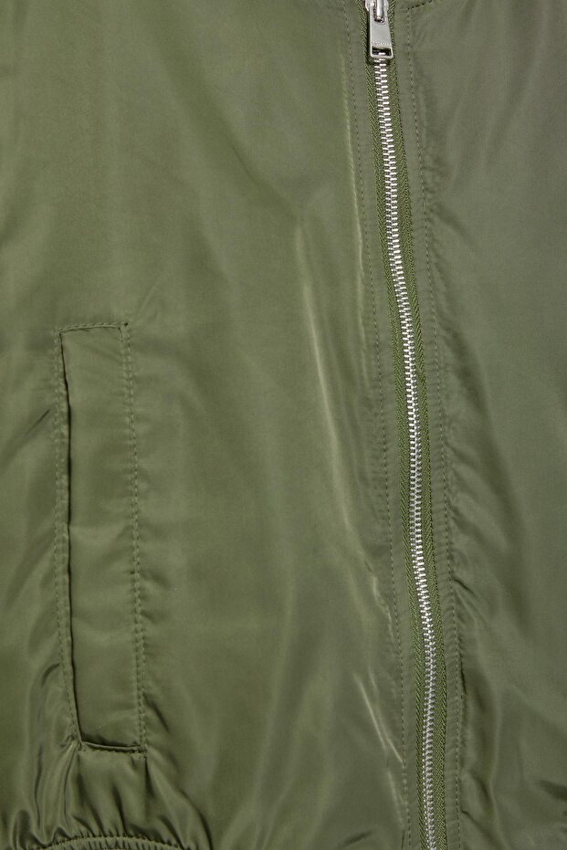 Crop bomber ceket - 5