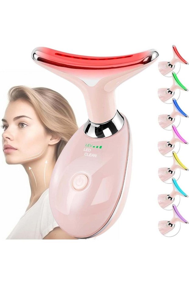 Skin Tightening Machine for Face & Neck – LED Therapy, Vibration Massage, Heat Lift, Anti-Wrinkle