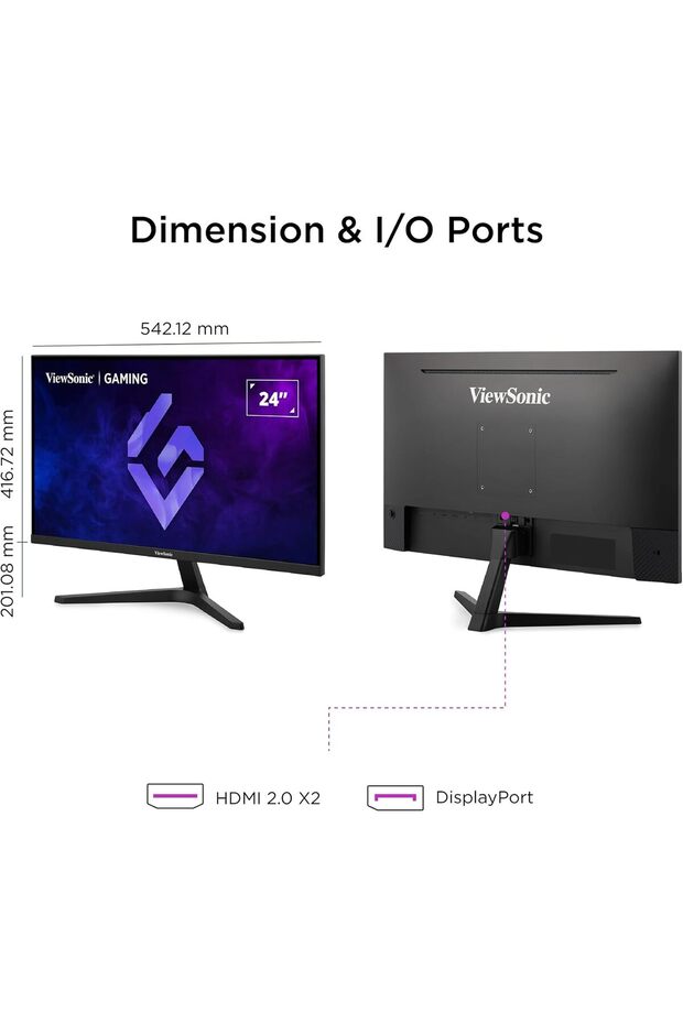 VX24G1-HD 24 Inch FHD (Full HD) 180Hz 1ms Gaming Monitor - 7