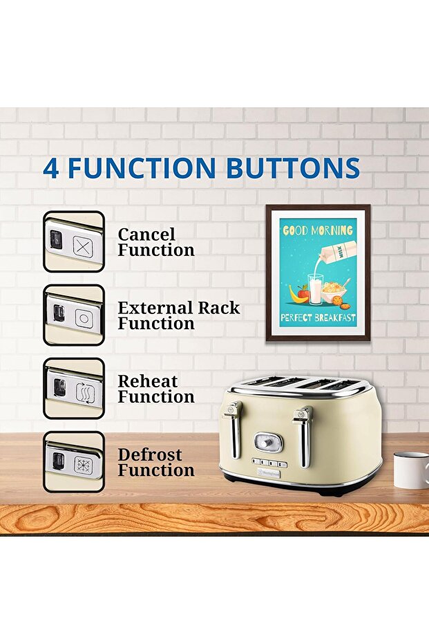 محمصة خبز ريترو سيريز 4 شرائح - 5