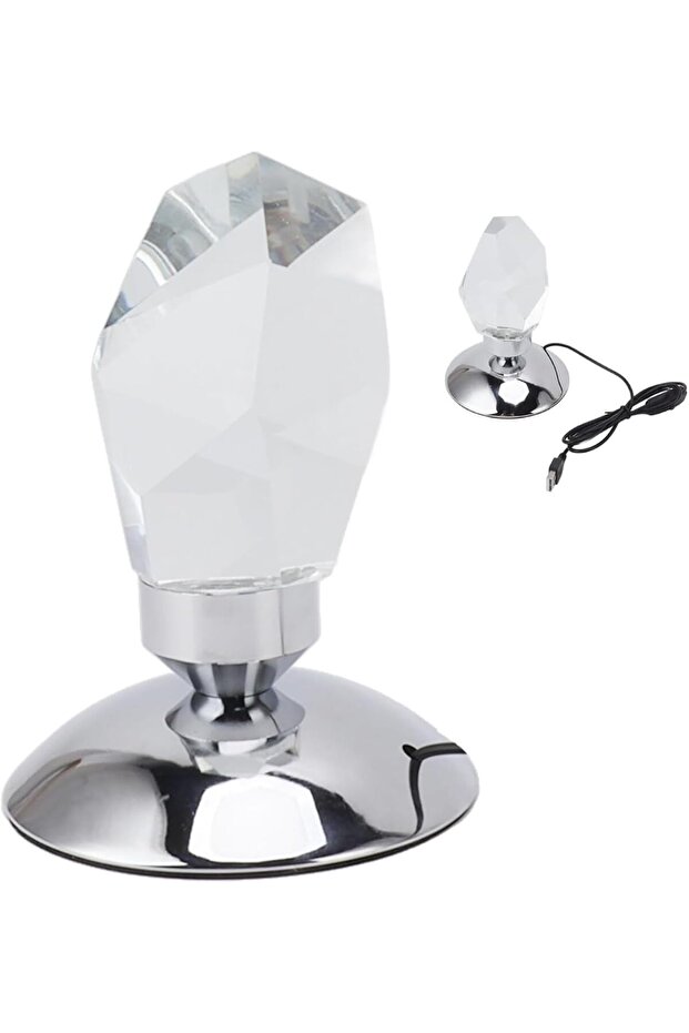 مصباح طاولة كريستالي، إضاءة ديكورية تضفي أجواءً مميزة - 1