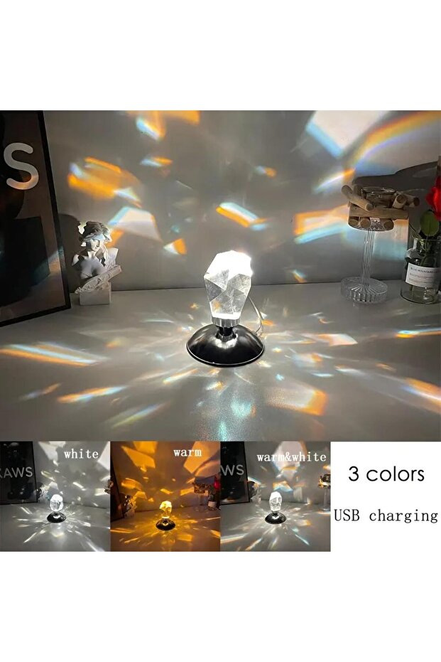 مصباح طاولة كريستالي، إضاءة ديكورية تضفي أجواءً مميزة - 5