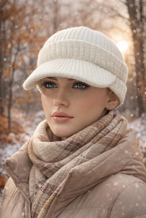 Knitwear Flexible Trench Cap