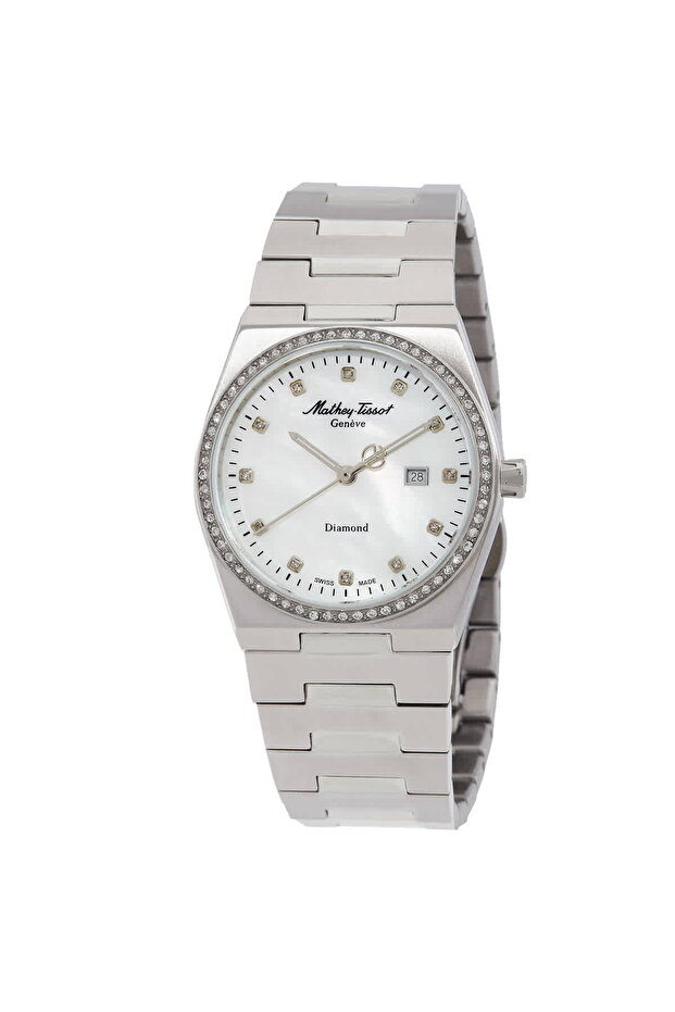 Zeus Lady Diamond Quartz White Dial Watch D118SAI