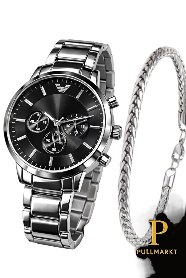 Bileklik + Çelik Kol Saati - 1