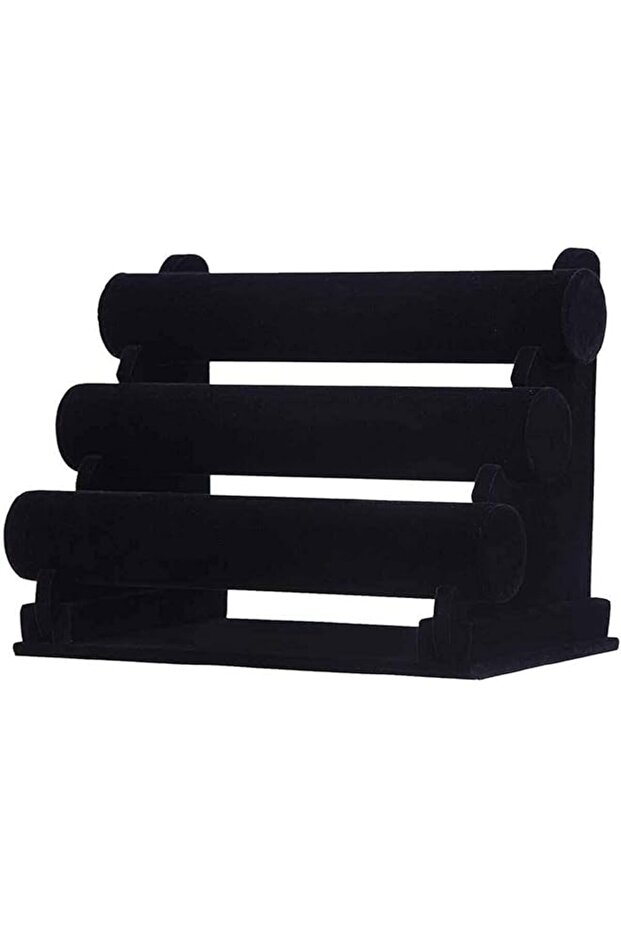 Jewelry Bracelet Bangle Watch Display Stand Holder 3 Tier Black