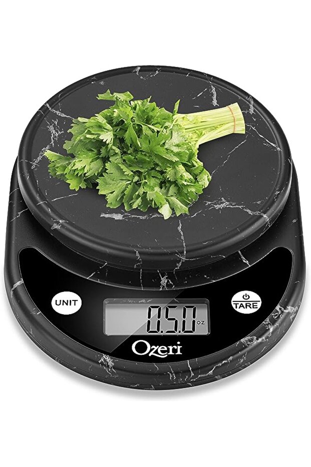 Pronto Digital Multifunction Kitchen and Food Scale, Black Marble