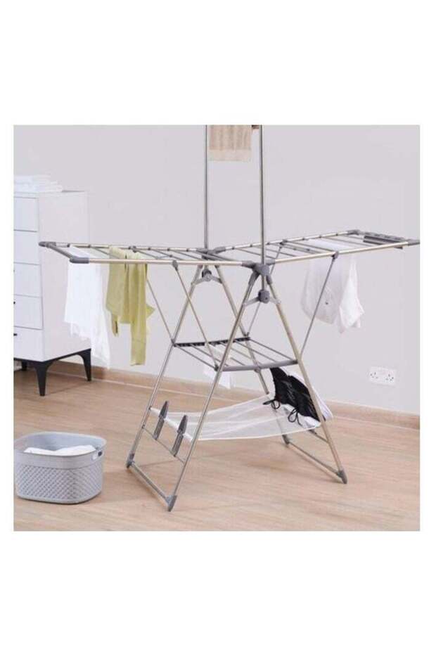 Home Foldable Cloth Dryer 156X68X100 Silver