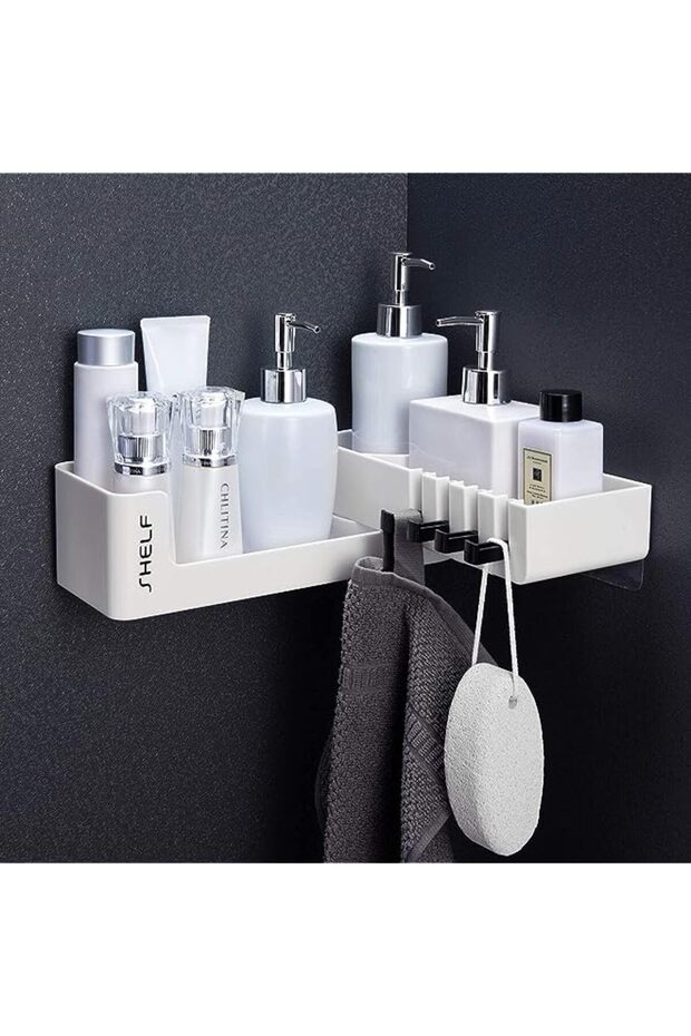 Mounted Bathroom Corner Shelf Shower Caddy