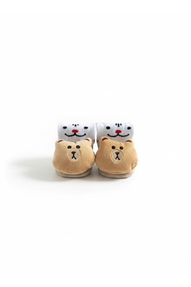 Baby Socks with Animal Figures and Puffy Toys