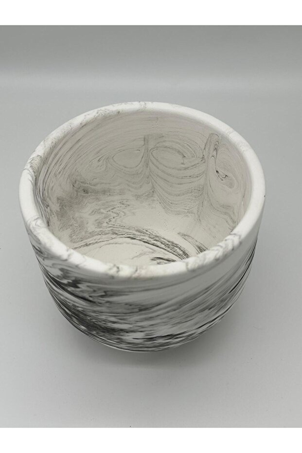 Mermer Görünümlü Saksı - 4