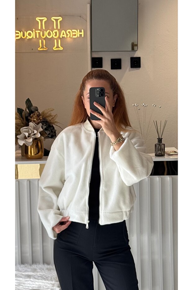 Bomber kaşe ceket - 1