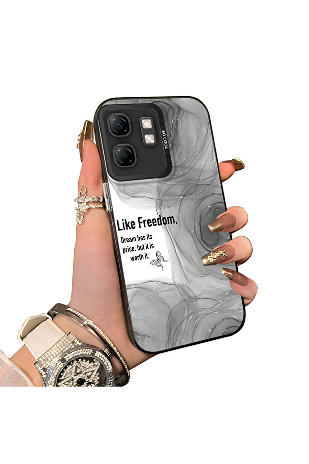 حافظة حماية بنمط إبداعي من السيليكون المتوافق مع هاتف Infinix Smart 9 - 1