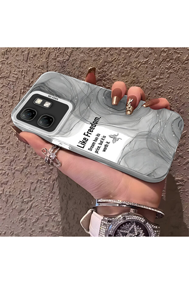 حافظة حماية بنمط إبداعي من السيليكون المتوافق مع هاتف Infinix Smart 9 - 2