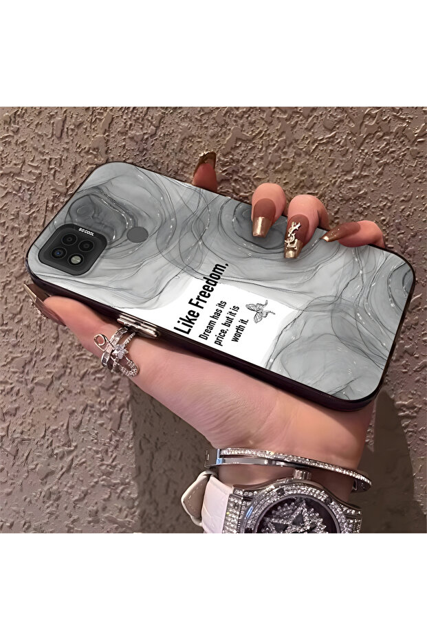 Xiaomi Poco C31 Compatible Silicone Edge Acrylic Back Creative Pattern Protective Case - 2