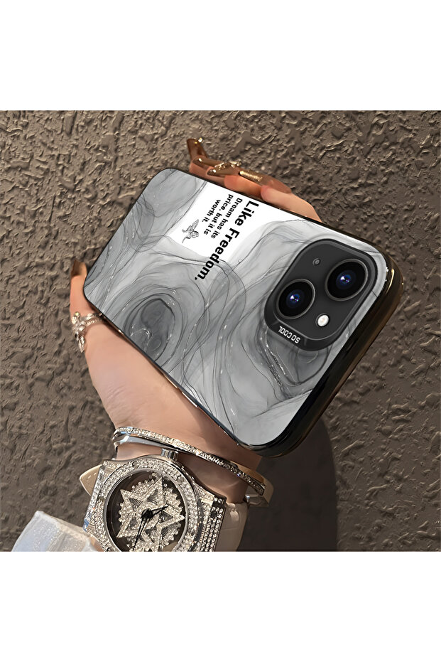 حافظة واقية من السيليكون ذات حافة أكريليك متوافقة مع هاتف iPhone 15 Plus/14 Plus - 3