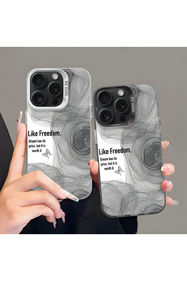 حافظة واقية من السيليكون المتوافقة مع هاتف iPhone 16 Pro ذات حافة أكريليك ونمط إبداعي - 8