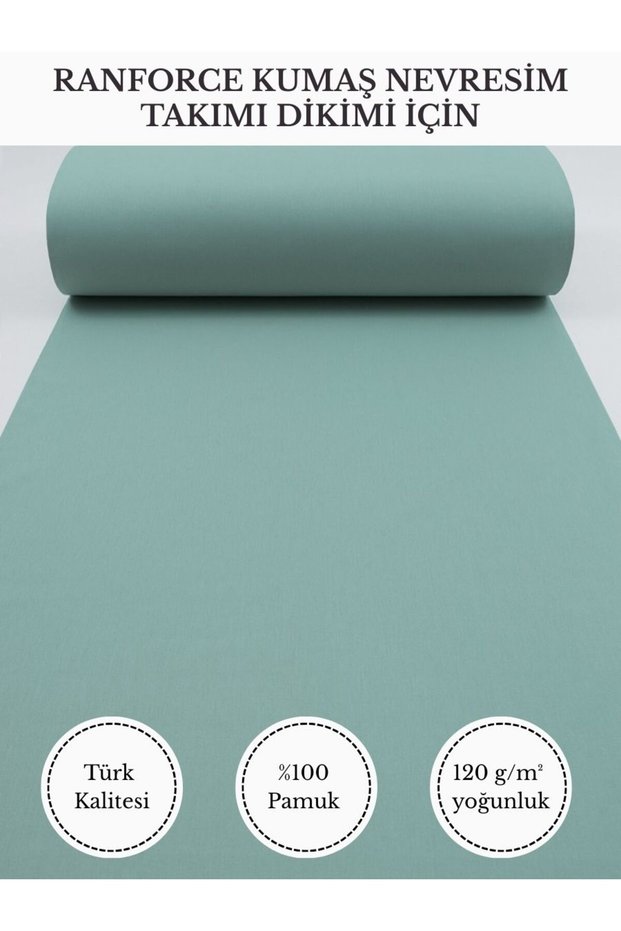 Ranforce Fabric for Quilt Sewing – 100% Cotton, 240 cm × 100 Cm, Plain Dyed V-57