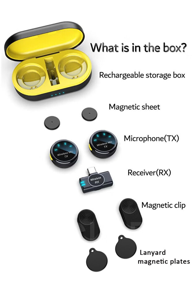 Magnetic lavalier microphone for iPhone/Android, Mini microphone with noise reduction function - 8