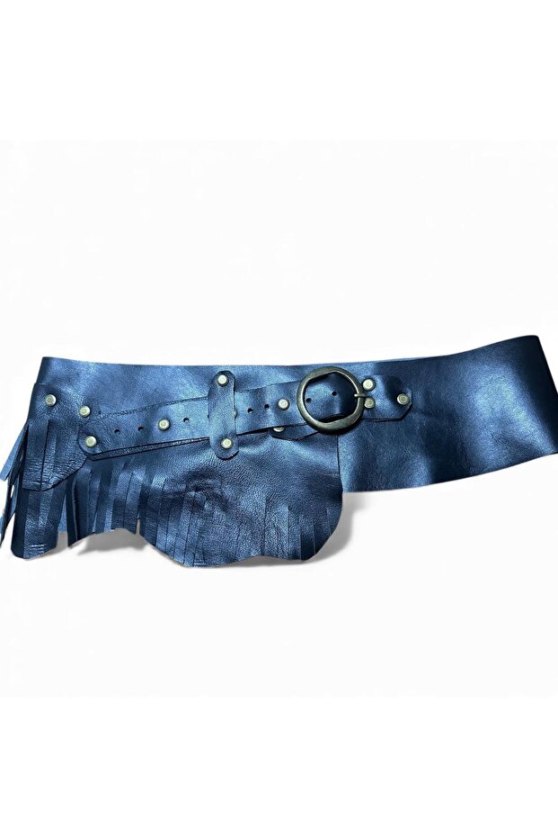 Blackout Handmade Tasseled Leather Belt