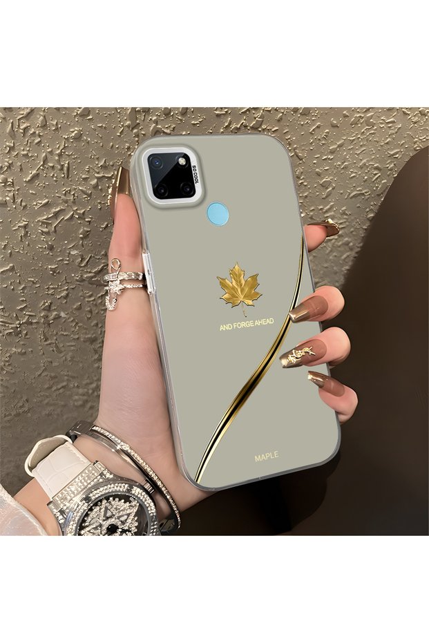 Realme C25Y/C21Y Compatible Case Hard Shell Anti Fall Phone Case Apple Pattern
