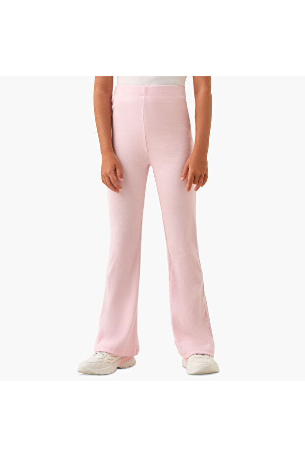 Ribbed Leggings with Elasticated Waistband