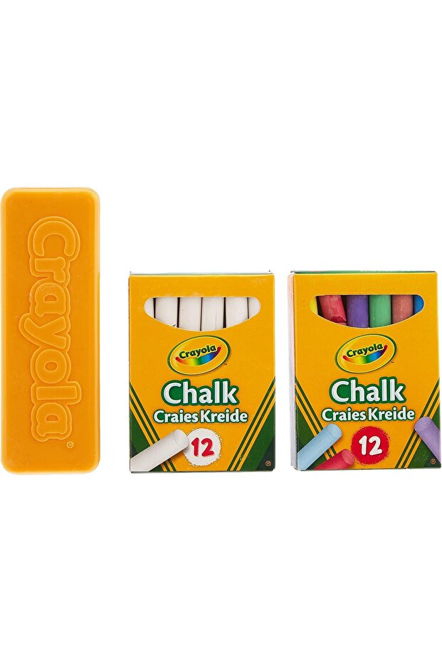 مجموعة طباشير مع ممحاة - 2