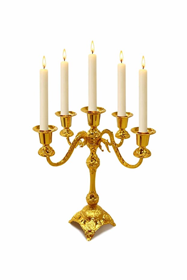 5 kollu Orta Boy Şamdan - 2