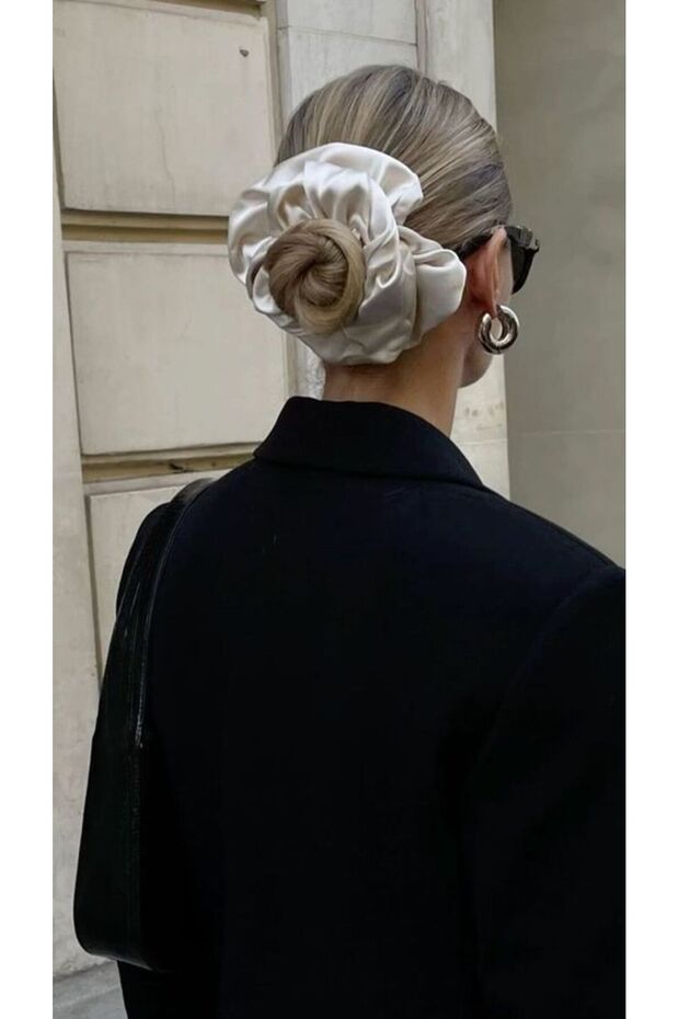 Silk Hair Clip, Silk Bow Clip